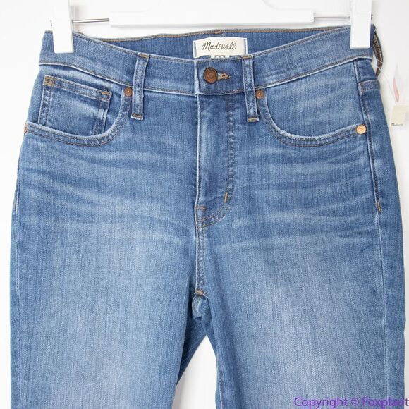 NEW Madewell Wilcrest Wash Distressed mid rise‎ Skinny Jeans, 25 - Picture 3 of 16